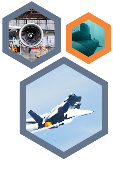 Aerospace & Defence Hex Image